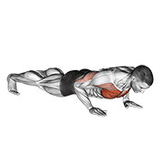Animated demonstration of the clock push-up