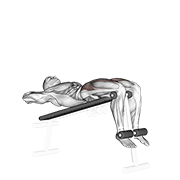 Animated demonstration of the decline sit-up