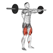 Animated demonstration of the frankenstein squat