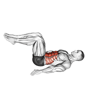 Animated demonstration of the reverse crunch