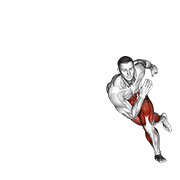 Animated demonstration of the skater hops